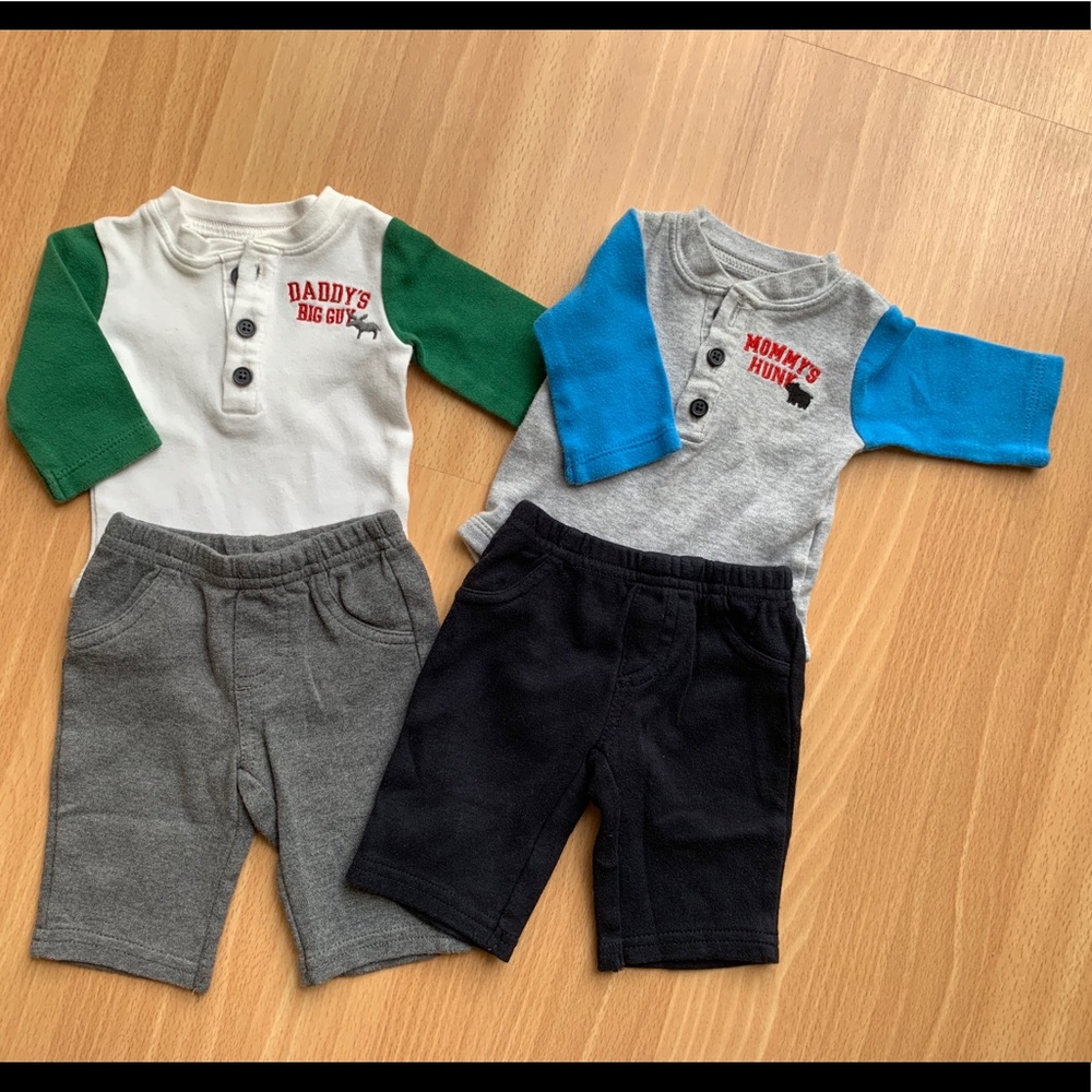 Carter’s cotton sets, newborn
